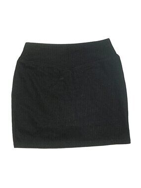 Halara Black Ribbed Mini Skirt - NWT!
